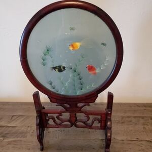 Vintage Chinese Fish Embroidery